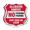 Signmission Alligator Warning Shield Sign Alligator, 4 inch X 4 inch, Vinyl Decal, 2PK SHI-D-2PACK-4-357 - alternate 1