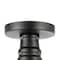 Jonathan Y Camila 14 in. 1-Light Classic Industrial Indoor/Outdoor Iron LED Semi Flush Mount, Green/White JYL7617F - alternate 7