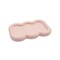 Homeroots 7in Pale Pink Resin Handmade Scalloped Trinket Tray 724178 - alternate 1
