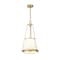 Z-Lite Madeline 4 Light Pendant, Modern Gold/White, 12 In W x 26.75 In H 1954P12-MGLD - alternate 4