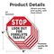 Signmission Stop Look Out for Forklifts Traffic, 6 inch X 6 inch, Vinyl Decal, 5PK OC-D-5PACK-6-58 - alternate 3