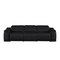 Homeroots 107" Black Top Grain Leather Reclining USB Sofa 643696 - alternate 1