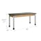 Diversified Spaces Science Lab Table, Steel, Wood Frame, Wood Surface, 60" W, Black P8602BK - alternate 3