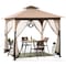 Sunjoy 9.5 ft. x 9.5 ft. Tan and Brown 2-tone Steel Gazebo A101011100 - alternate 6