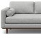 Homeroots 102" Gray Fabric Sofa With Brown Legs 641040 - alternate 6
