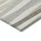 Homeroots 9' X 12' Ivory And Gray Striped Washable Indoor Outdoor Area Rug 597335 - alternate 7