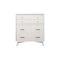 Homeroots 38" White Solid Wood Four Drawer Chest 524147 - alternate 1