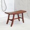 Homeroots 18" X 28" Dark Brown Solid Wood Rectangular Shower Bench 383332 - alternate 5