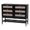 Baxton Studio Florica Art Deco Black Wood Queen 5-Piece Bedroom Set 255-14153-14151-14150-14149-14149-ZORO - alternate 4