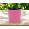 Homeroots 7in Hot Pink Recycled Plastic Indoor Outdoor Round Pot Planter 488211 - alternate 5