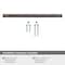 Amerock Bronx 10-1/16 in 256 mm Center-to-Center Oil Rubbed Bronze Cabinet Pull BP36560ORB - alternate 3