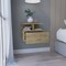 Homeroots 12" Beige Wood One Drawer Floating Nightstand 543696 - alternate 7