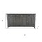 Homeroots 72in Dark Gray Solid Wood Four Drawer Sideboard with Four Doors 488489 - alternate 6