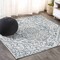 Jonathan Y Estrella Bohemian Medallion Textured Weave Teal/Gray 4 ft Square Indoor/Outdoor Area Rug SMB105C-4SQ - alternate 1