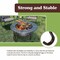 Pure Garden Fire Pit w/ Grill 37 in Round Outdoor Fire Table w/ 2 Grills, Lid, Poker & Cover Fire Pits 50-LG1478 - alternate 7