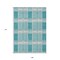 Homeroots 9' X 12' Teal Blue Gray And Ivory Plaid Washable Indoor Outdoor Area Rug 597593 - alternate 9