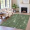 Homeroots 10' X 14' Fern Green And Beige Abstract Washable Indoor Outdoor Area Rug 631178 - alternate 5