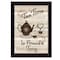 Homeroots Tea Time 3 Black Framed Print Kitchen Wall Art 405389 - alternate 1