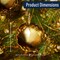 Kings County 4Pcs Christmas Ornaments Set 3in Brass Shatterproof Ornaments for Tree, Wreath GW83T01-01 - alternate 8
