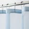 Homeroots Light Blue Sheer and Grid Shower Curtain and Liner Set 399760 - alternate 2