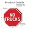 Signmission No Trucks, 4 inch X 4 inch, Vinyl Decal, 2PK OC-D-2PACK-4-267 - alternate 3