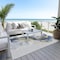 Homeroots 3' X 5' Blue And Gold Abstract Washable Indoor Outdoor Area Rug 611300 - alternate 3