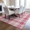 Homeroots 9' X 12' Blush Ivory And Copper Plaid Washable Indoor Outdoor Area Rug 597091 - alternate 7