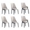 Manhattan Comfort 6-Piece Kara Dining Side and Arm Chairs in Light Grey 4-DC057-LG - alternate 5