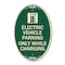 Signmission Electric Vehicle Parking Only While Charging , 12 In X 18 In Architectural, Heavy Gauge Aluminum A-OV-G-1218-24113 - alternate 1