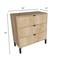 Homeroots 30" Natural Three Drawer Dresser 533810 - alternate 7