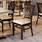 Flash Furniture HERCULES Vertical Slat Back Walnut Wood Restaurant Chair - Tan Vinyl Seat XU-DGW0008VRT-WAL-TNV-GG - alternate 9