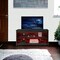 Homeroots 55in Black Manufactured Wood Open Shelving TV Stand With Bookcase 480467 - alternate 4