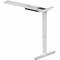 Lorell Sit-Stand 3rd-Leg Base, 275lb Capacity, 45" x 51.6" x 26.4", Silver LLR25931 - alternate 1