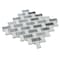 Apollo Tile 11x11 Bardiglio Nuvolato, Eastern White Marble Polished Floor and Wall Mosaic Tile 4.2sqft/case, 5PK APLSE88B25A - alternate 6