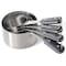 Oster Blakeley 4 Piece Stainless Steel Measuring Cup Set in Dark Gray with Wood Handles 141103.04 - alternate 4