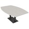 Skutchi Designs Boat Conference Table With Power, 48 in W, 84 in L, Ivory HAR-BOT-48x84-DOU.BK-K458-NA - alternate 1