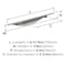 Amerock Current 3-3/4 inch (96mm) Center-to-Center Satin Nickel Cabinet Pull, 10PK 10VMP37211G10 - alternate 4