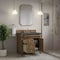 James Martin Vanities Brittany 36" Single Vanity, Pecan w/ 3 CM Parisien Bleu Silestone Top 655-V36-PCN-3PBL - alternate 5