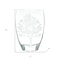 Homeroots 12" Clear And White Tree Of Life Oval Lead Free Crystal Table Vase 375736 - alternate 4