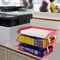 Acrimet Facility 3 Tier Letter Tray Side Load Letter Size Desktop File Organizer Plastic Clear Red 255.7 - alternate 3