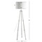 Jonathan Y Arliss 60" Surveyor's Tripod Metal/Crystal LED Floor Lamp, Chrome JYL2081A - alternate 7