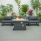 Leisuremod Chelsea 5-Pc Aluminum Sectional & Fire Pit Set, Weather-Resistant, 6-Person CSFBL-4BL - alternate 10