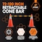 Xpose Safety Retractable Cone Bar Black/Yellow, 72in to 120in Length, 80PK CBY72/120-80-X - alternate 6