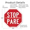 Signmission Stop Pare, 10 Inch X 10 Inch, Plastic Sign OC-P-10-6 - alternate 5