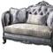 Homeroots 65in Gray And Platinum Silk Blend Loveseat and Toss Pillows 515745 - alternate 4