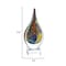 Homeroots 12" Blue and Yellow Murano Glass Modern Abstract Tabletop Sculpture 376082 - alternate 6