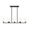 Z-Lite Oren 8-Light Linear Chandelier, 17.5 in W, Matte Black 7004-8L-MB - alternate 4