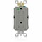 Leviton Receptacle, 15 A, 125V AC, Gray AGTR1-HGG - alternate 1