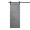 Sartodoors Modern Barn Door 32 x 80 inches, Ego 5010 Painted Grey Oak, 6.6FT Rail Track Heavy Hardware Set,  EGO5010BD-B-SEK-32 - alternate 1