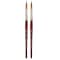 Princeton Velvetouch Long Round Brush, Synthetic Bristles, Short Handle Mixed Media Paintbrush, Size 12, 2PK P3950LR12 - alternate 1